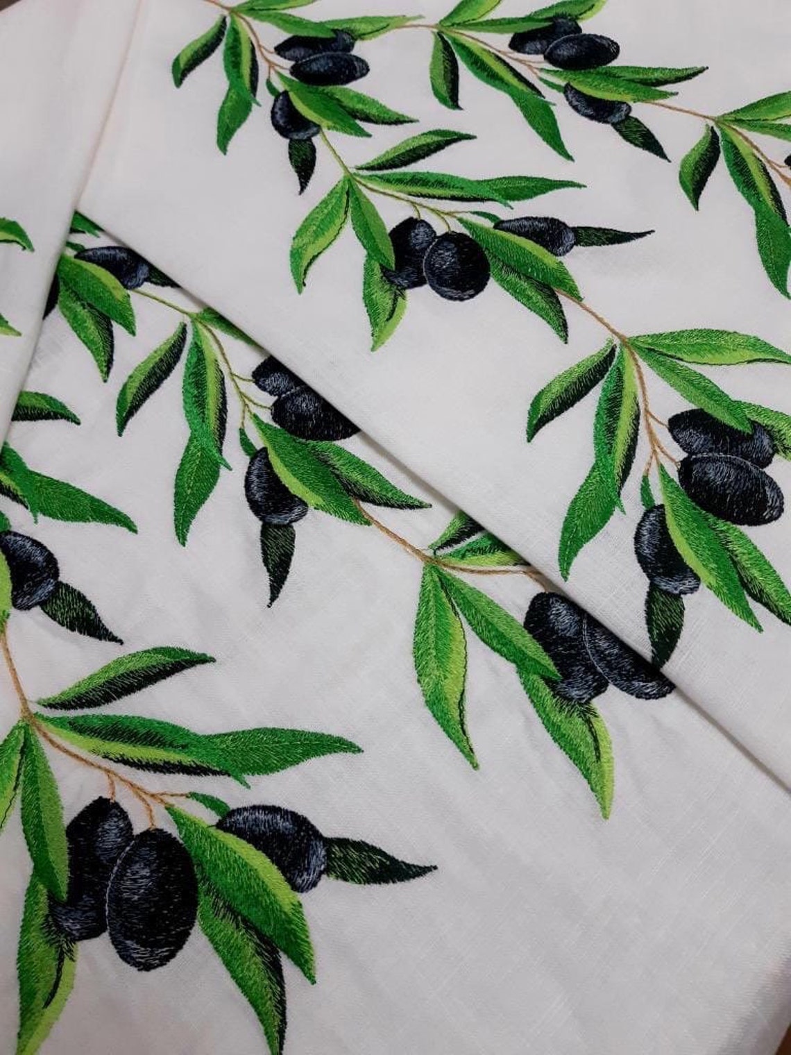 Olive Branch Machine Embroidery Design Olive Tree Design Etsy