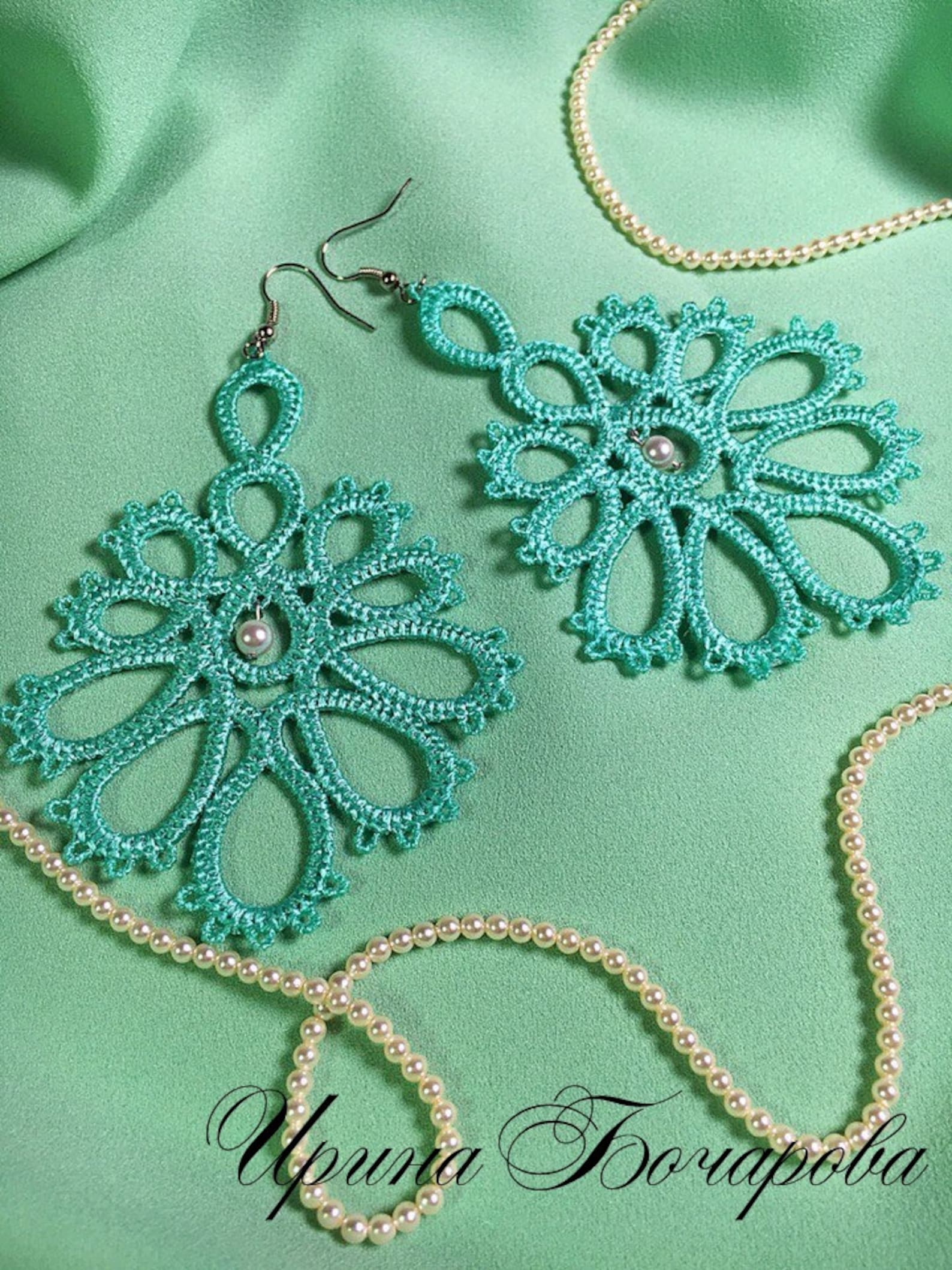 Free standing lace machine embroidery design set earrings FSL Etsy