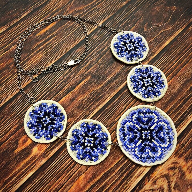 Machine Embroidery Designs FSL Jewelry Set Crossstitch Etsy