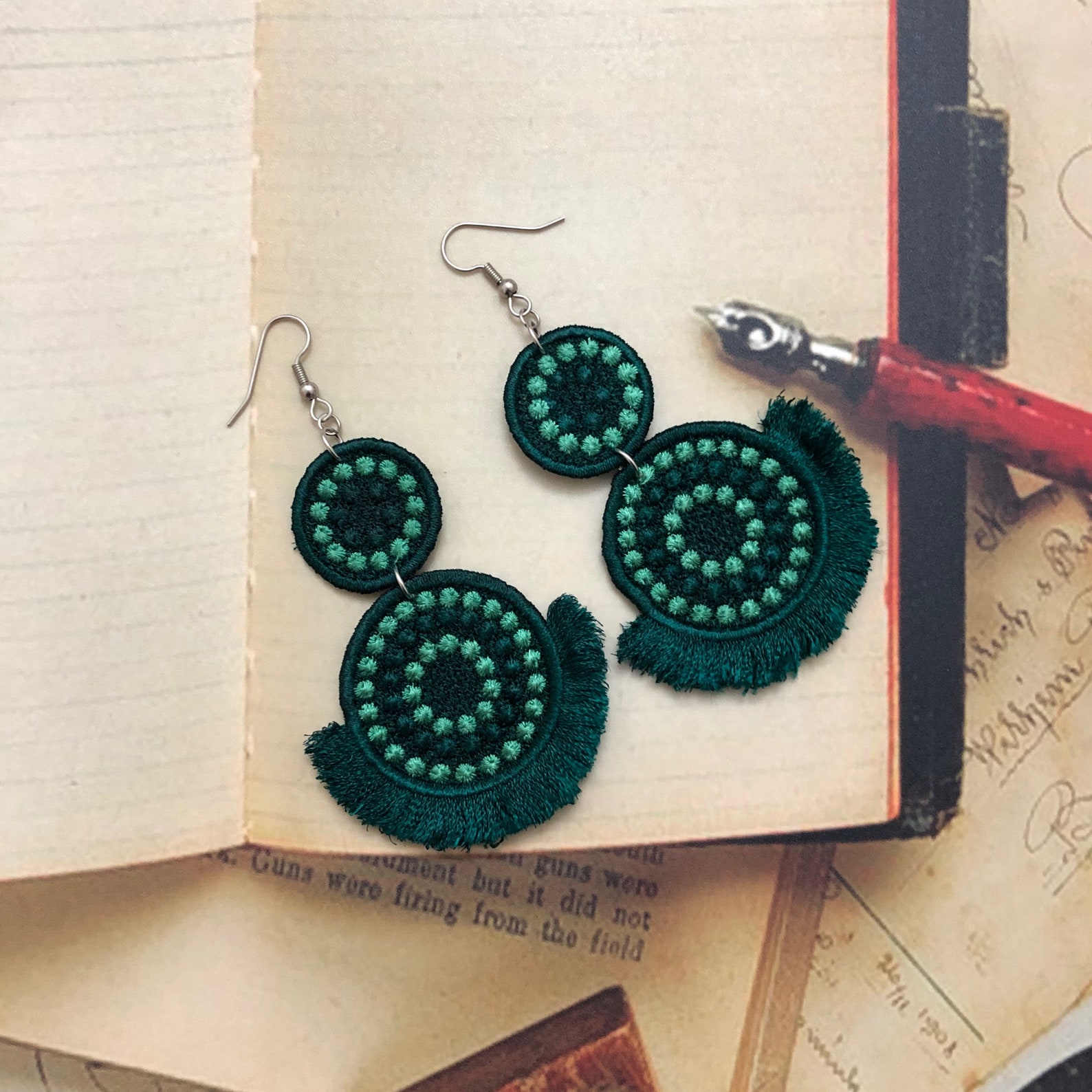 How To Make Embroidered Earrings How To Make Embroidered Earrings