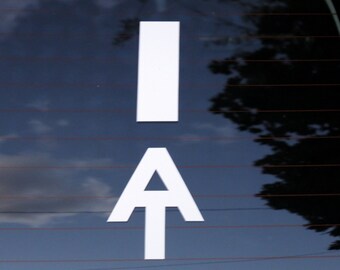Appalachian Trail logo and white blaze decal - car windows, laptop