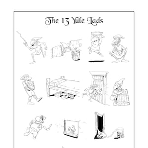 The Yule Lads - Coloring Pages