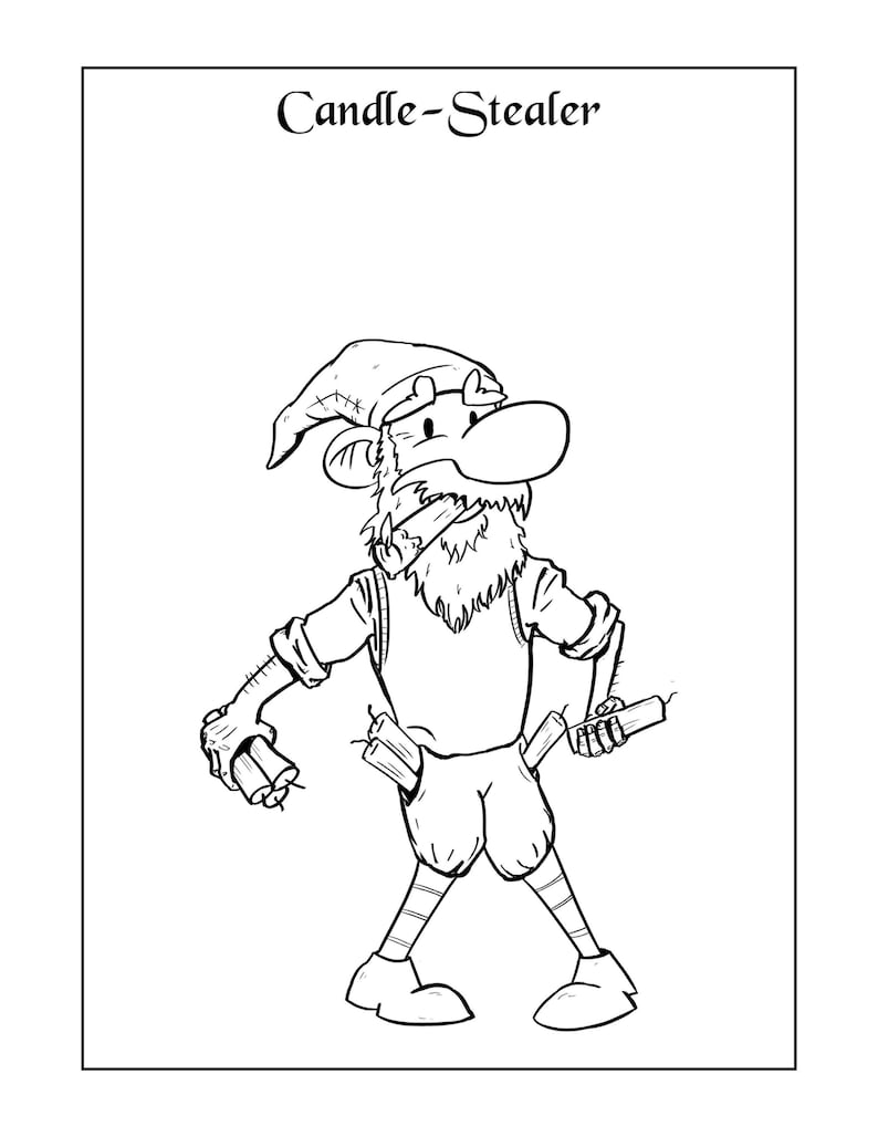 The Yule Lads - Coloring Pages - Etsy