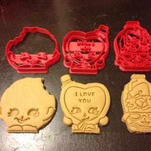 Shopkins Cookie Cutters. Candy Kisses, Coolio, and Kooky Cookie. Throw a Shopkins Themed Birthday Party with your favorite characters.