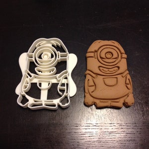 Minion Stuart Cookie Cutter from Minions, Despicable Me. Great for Minion themed birthday parties, Cookies, Fondant, Play-Doh, Stencils