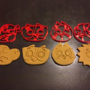 PikWik Pack Cookie Cutters - Tibor, Axel, Hazel, and Suki. All 4 in this set. Great for your kid&#39;s PikWik theme birthday party. Play-Doh