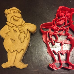 Fred Flintstone cookie cutter. Great for any flintstones themed birthday party. Celebrate their birthday with Flintstones cookies!