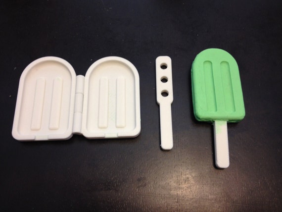 Play-doh Popsicle Maker Mold With 2 Sticks. for Play-doh or Any Soft Clay.  ABS Dishwasher Safe Plastic. -  Hong Kong