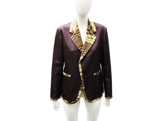 COMME DES GARÇONS AD2000 Chessboard Suit Jacket