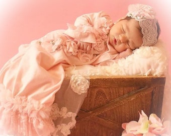 Newborn Girl Coming Home Outfit, Newborn Photo Outfit,Take Home Gown