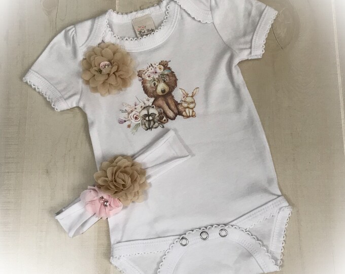 Newborn Girl Coming Home Outfit, Baby Girl Shower Gift