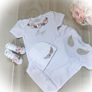Newborn Girl Angel Wing Outfit, Baby Girl Shower Gift