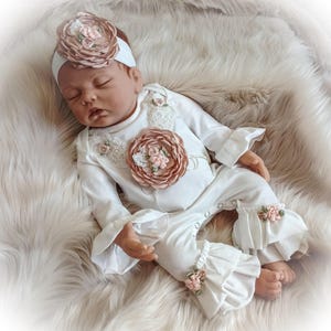 Newborn Girl Coming Home, Baby Girl Ruffle Romper, Baby Girl Outfit, Newborn Layette