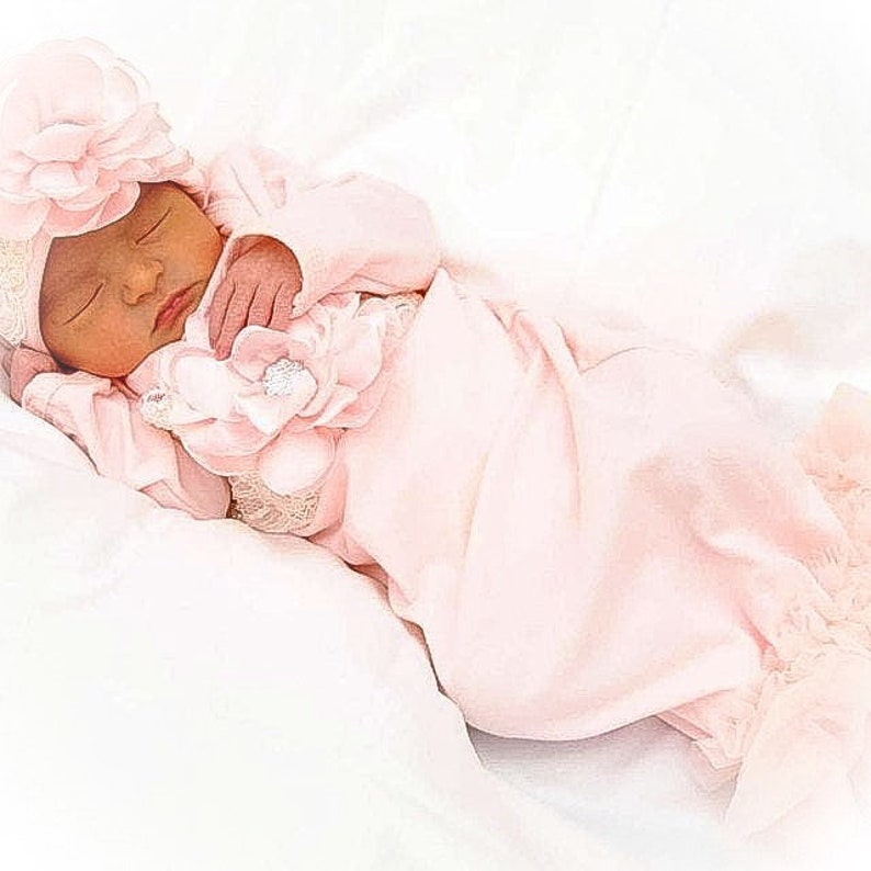 Baby Girl Coming Home Outfit Newborn Girl Gown Pink and Etsy