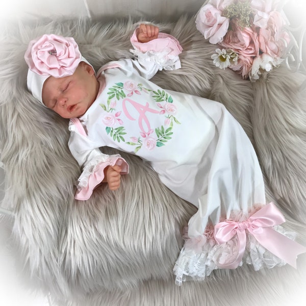 Baby Girl Personalized Gift, Newborn Coming Home Gown