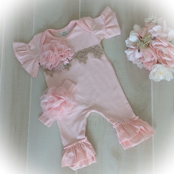 newborn ruffle romper