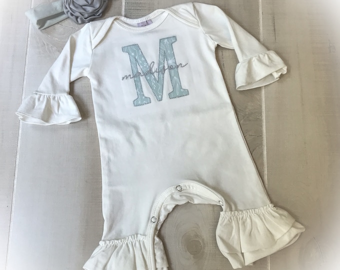 SAMPLE SALE, romper with the name Madison