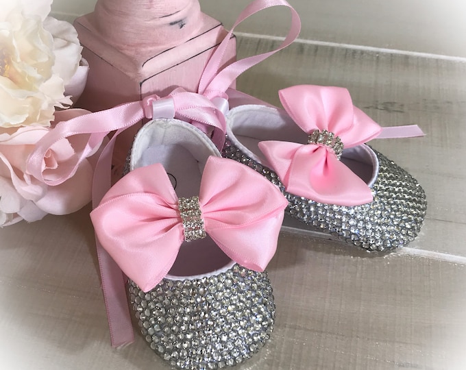 Bling Baby Shoes, Crystal Baby Shoes, Baptism Shoes Etsy