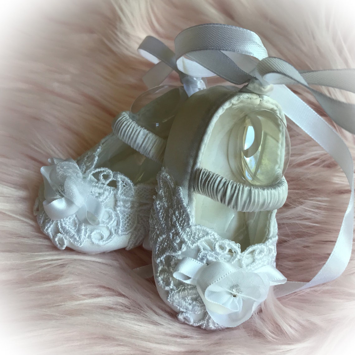 Baby Girl Shoes Christening Shoes Satin Baby Crib Shoes Etsy UK
