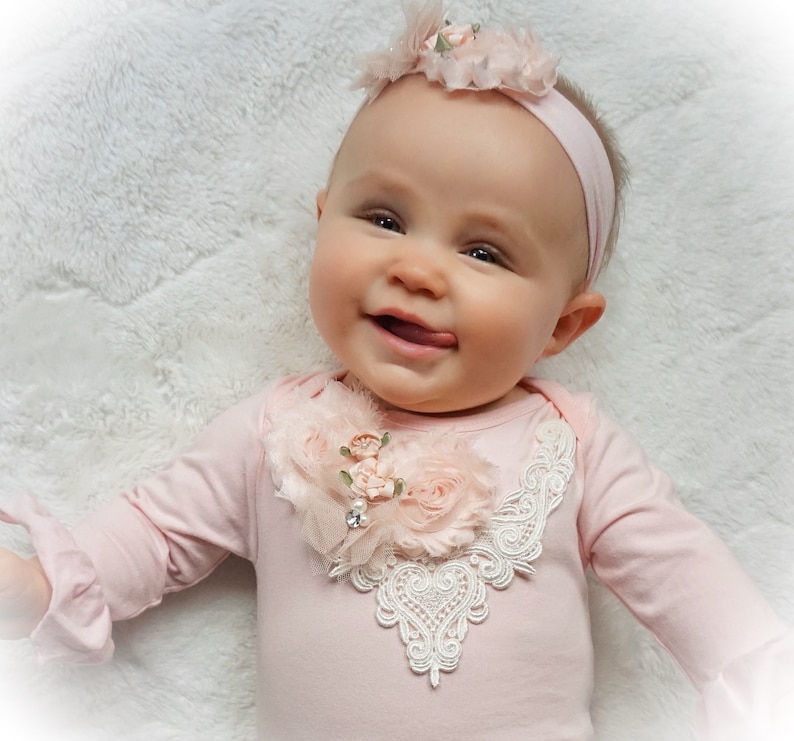 Newborn Girl Coming Home Outfit Newborn Girl Take Home Etsy