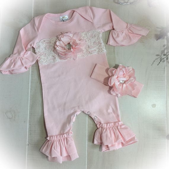 pink newborn outfit