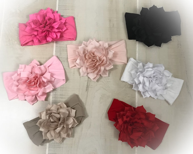 Baby Girl Headband, Baby Girl Bow, Flower Headband