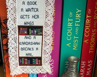 Snarky Cross stitch Bookmark Pattern, Funny Pattern for Readers, Subversive Gift for Book Lovers, Romantsy, Embroidery PDF, Instant Download
