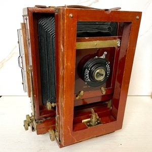 Kodak Empire State no 2 5x7 wood plate film camera original antique