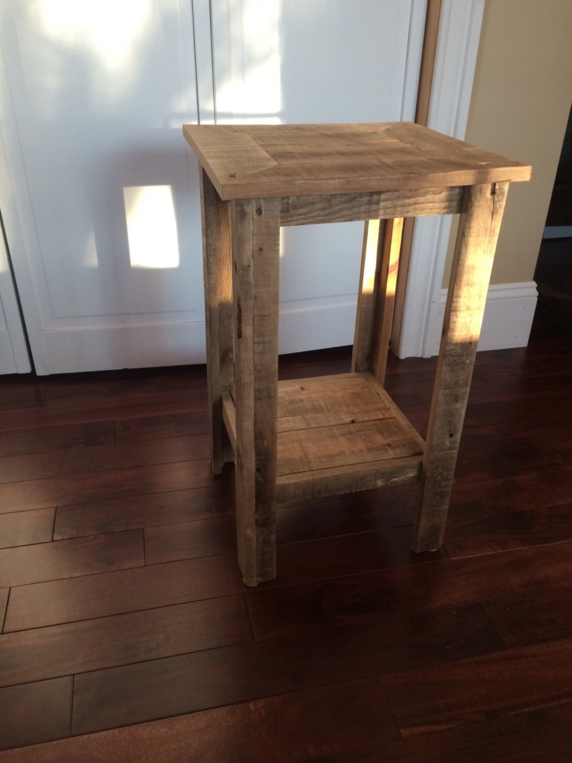 Rustic Pallet Wood End Table Night Stand Side Table Etsy