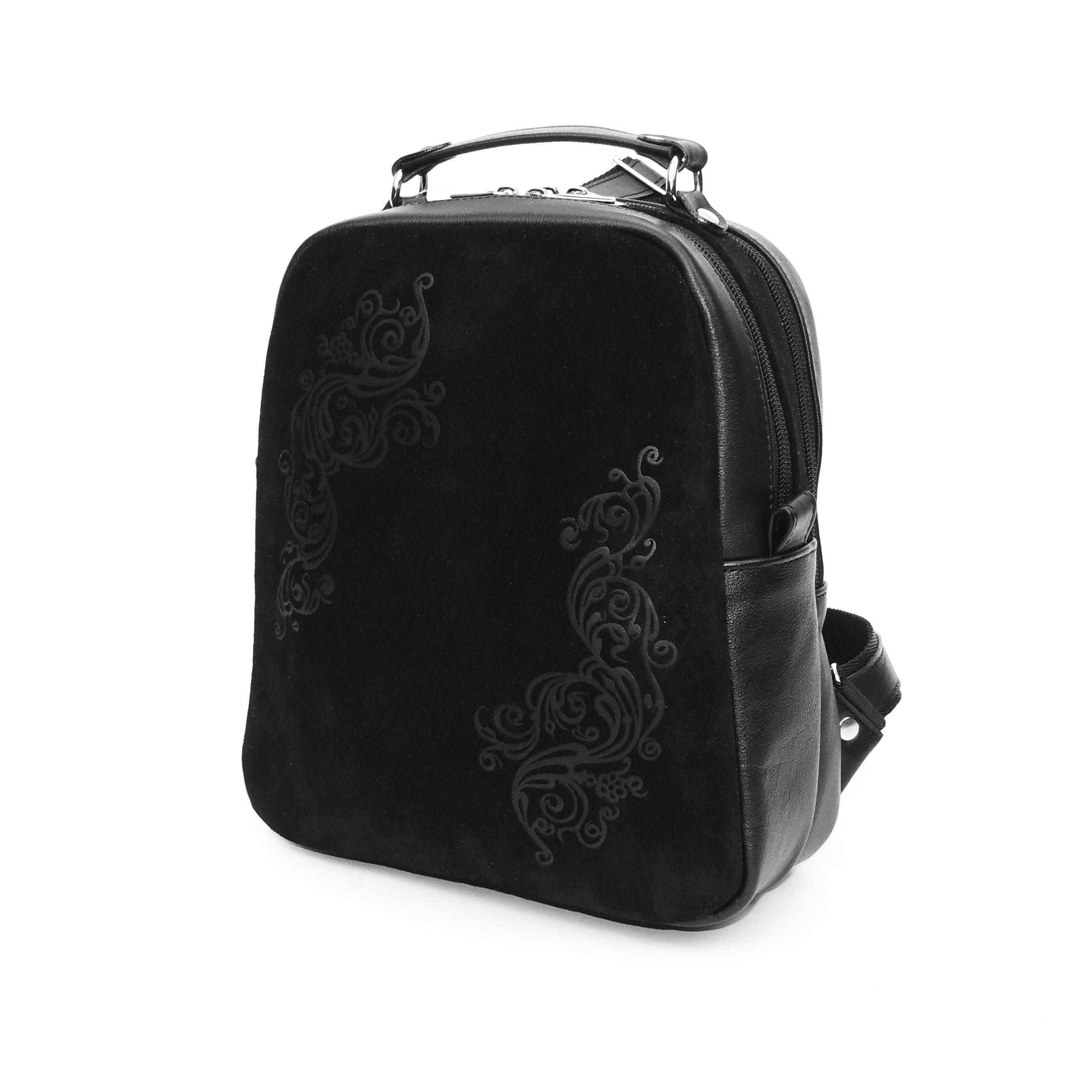 elegant black backpack