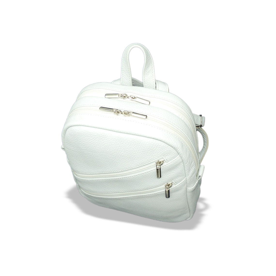 black and white backpack purse