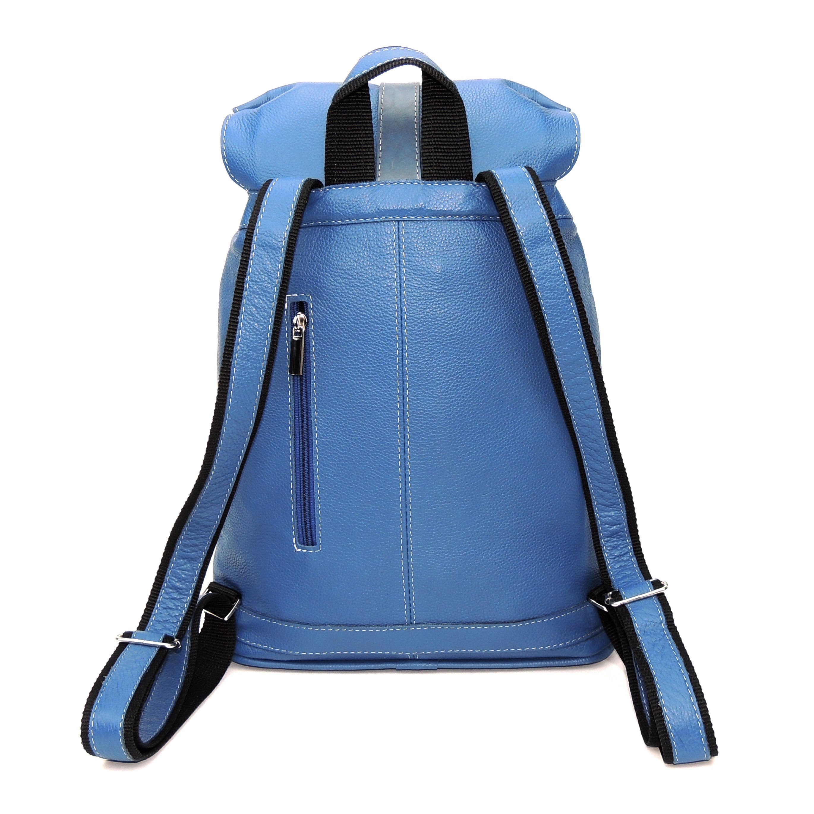 Light blue backpack leather women Handmade girls backpack Etsy