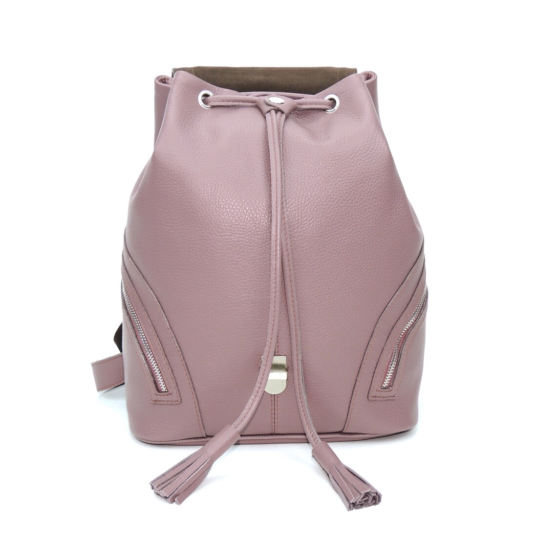 Designer bag Purple leather backpack Backpack purse Laptop | Etsy