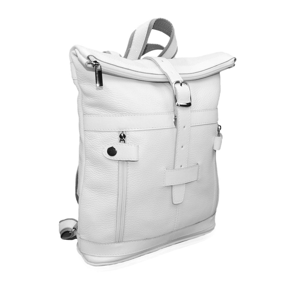 Backpack Leather Women's White Sylvia Etsy