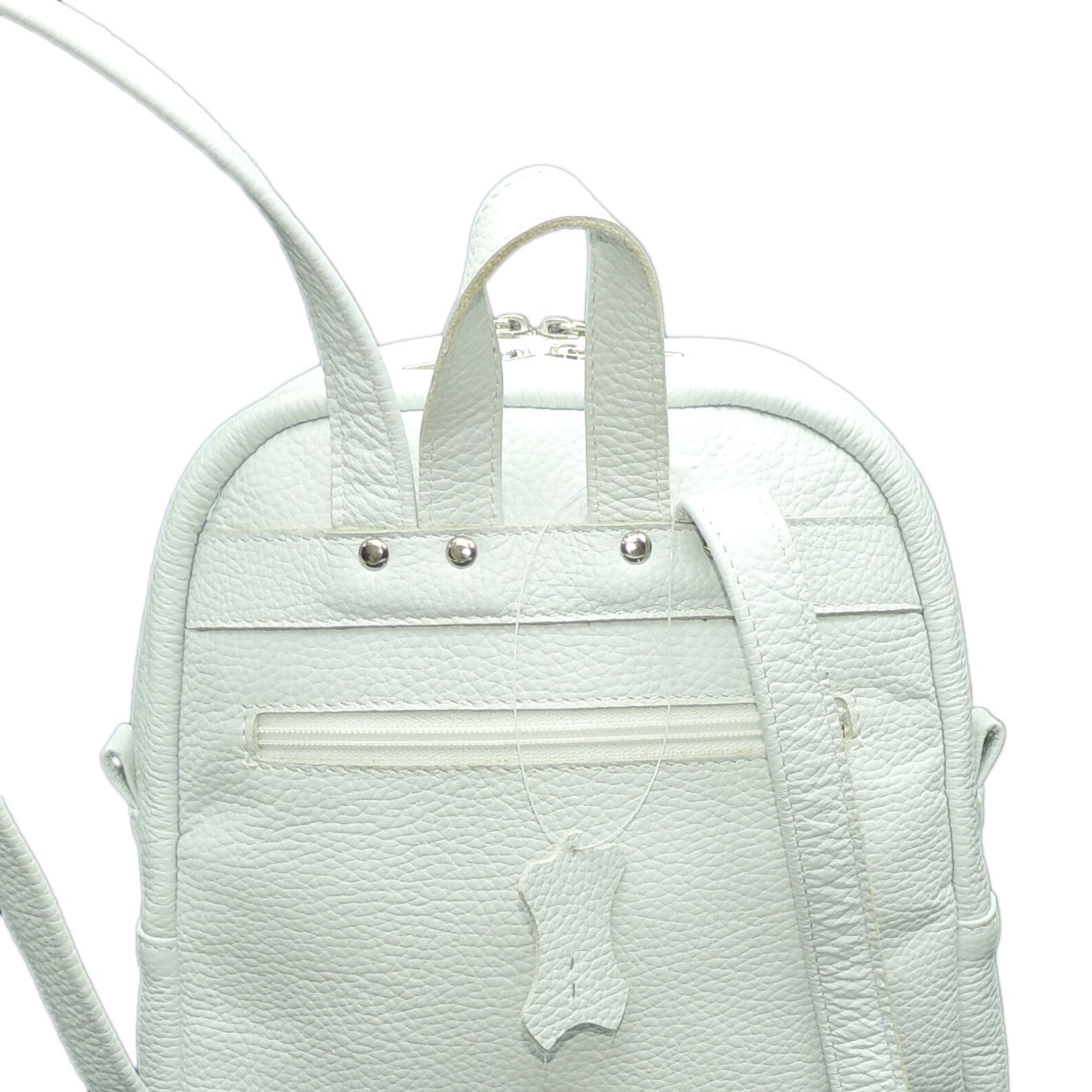White leather backpack Small purse Backpack women Designer bag Etsy