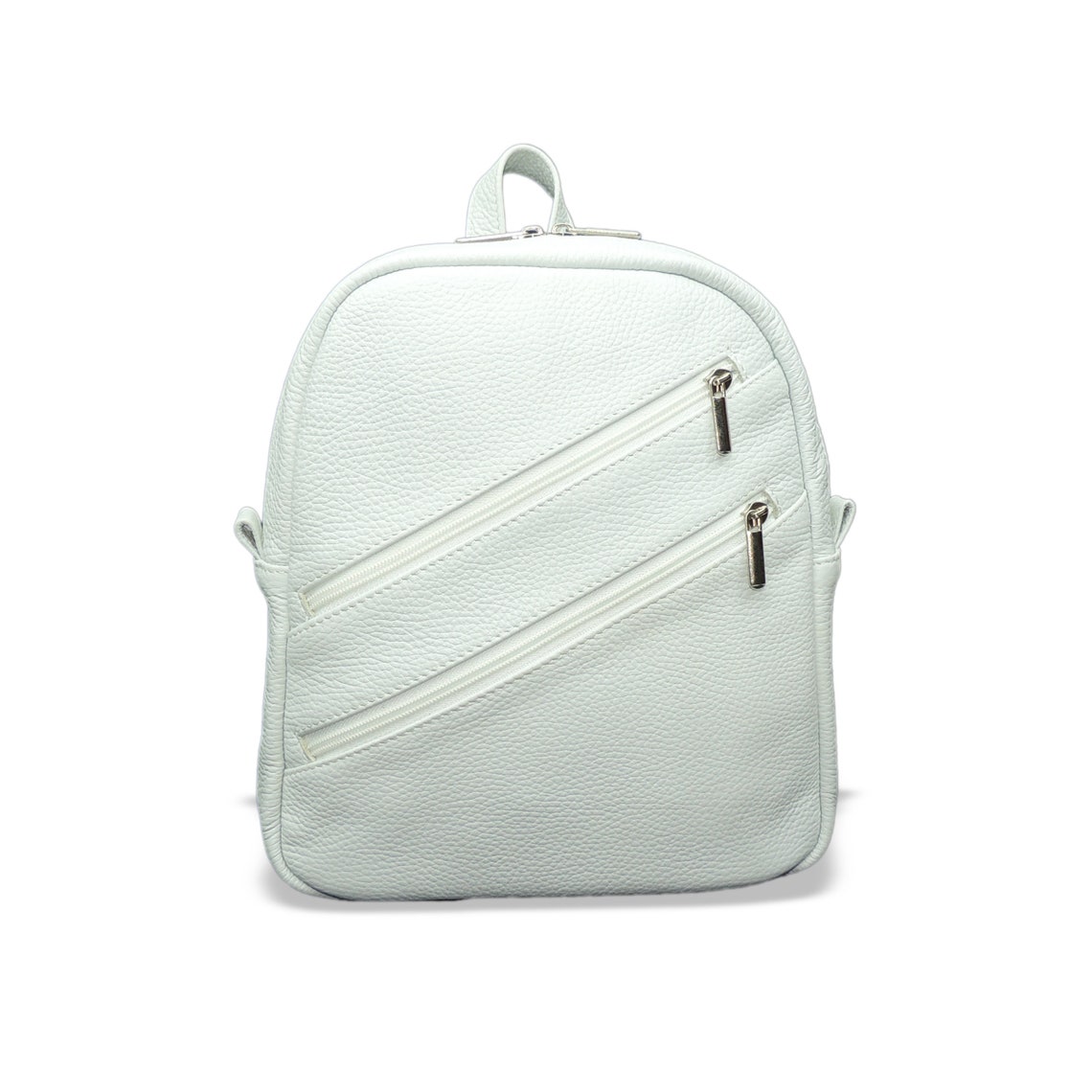 black and white backpack purse