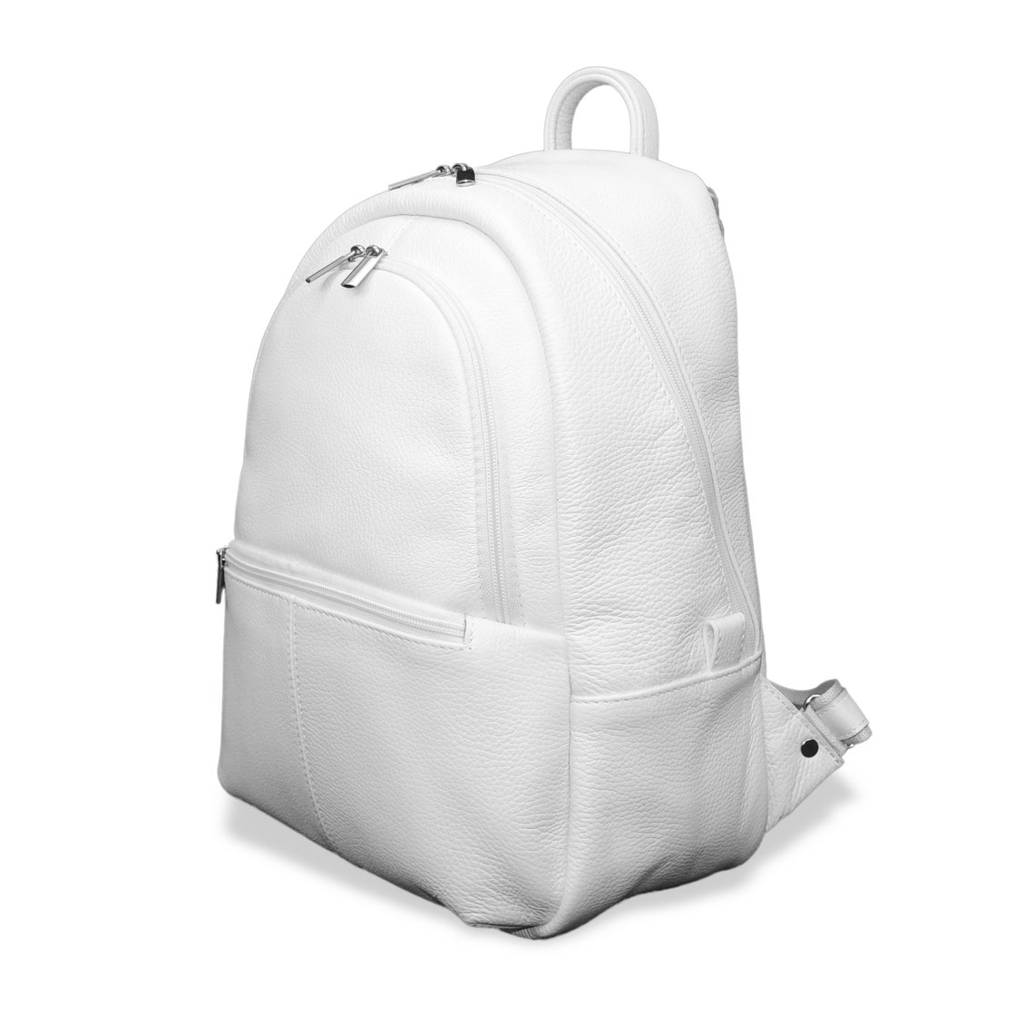 White leather backpack women Rucksack Laptop backpack Shoulder Etsy