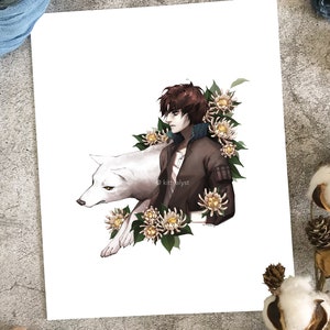 Wolf's Rain Kiba [ 8.5 x 11 Print ]