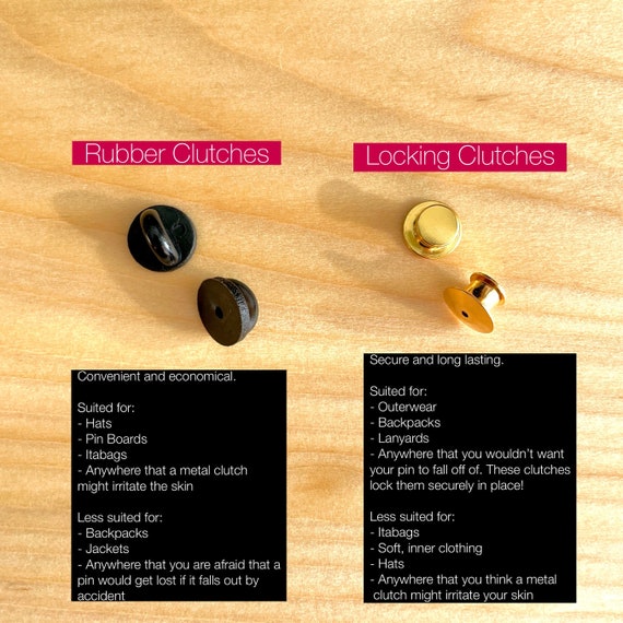 Rubber Pin Backs for Enamel Pins Rubber Backing for Pins 