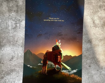 Thank you for spending this time with me. [ Gold Foil Print ]