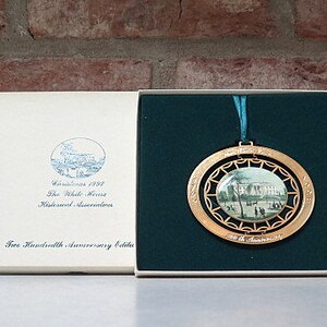 Vintage Christmas 1992 The White House Historical Association Two Hundredth Anniversary Edition, Collectible Ornament, Gift Idea