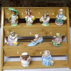 Vintage Beatrix Potter Peter Rabbit Figurines, Nursery Room Decor, Baby ...