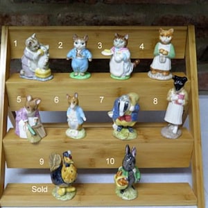 Beatrix Potter&#39;s Peter Rabbit Collection,  Beswick by Royal Daulton, Vintage Collectible Figurines, Nursery Room Decor, Baby Shower Gift