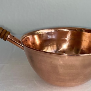 Hammered Copper Wok with Rauli Wood Handle