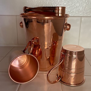 Set ( 3 Piece) Ice Bucket and 2 Wine Cups