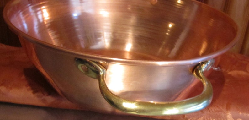 Casserole Bowl Copper /& Bronze Handle