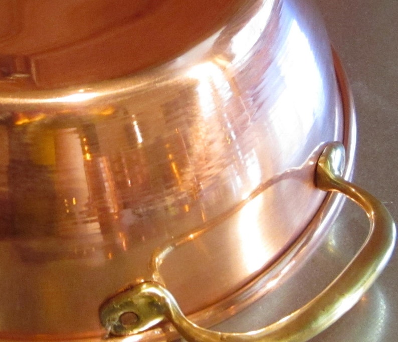Casserole Bowl Copper /& Bronze Handle