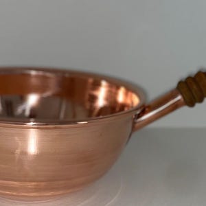 Deep Fry Copper Wok with Rauli Wood Handle