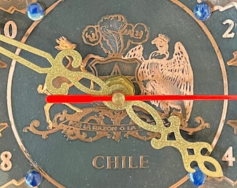 Wall Clock-Copper/ Lazuli Stone