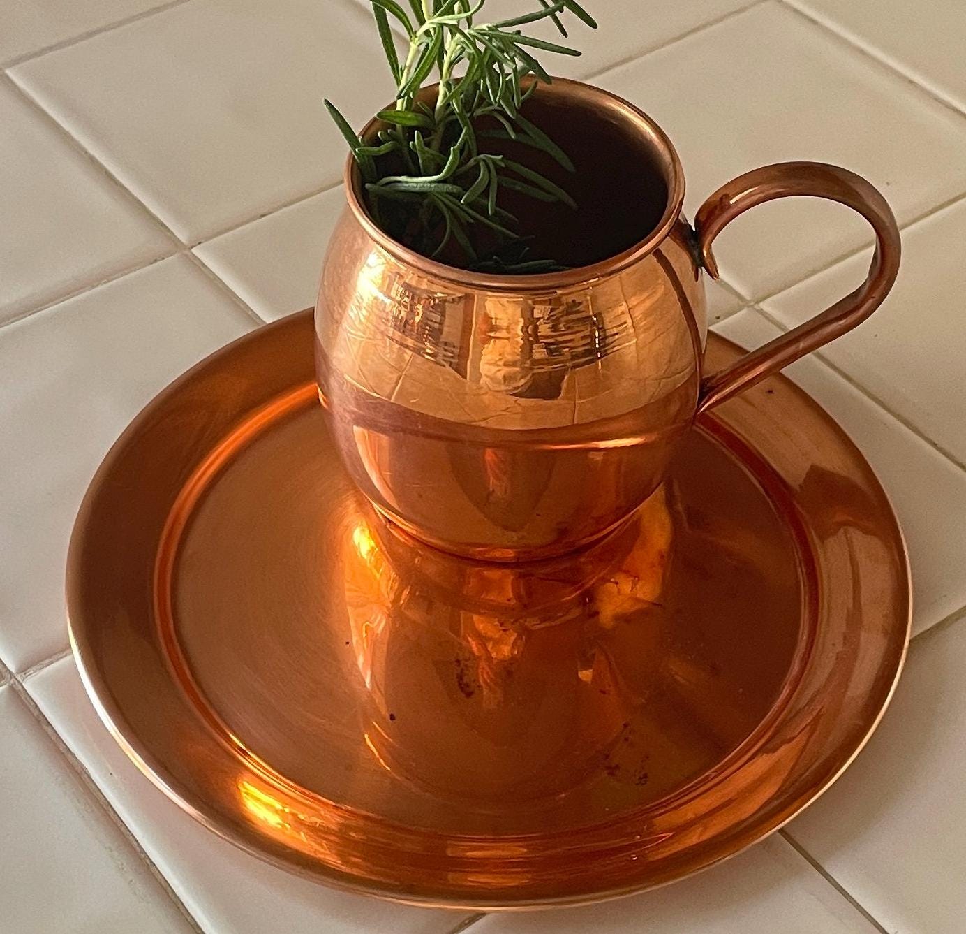 Set (2 Pieces) Tray/mug Set - Etsy